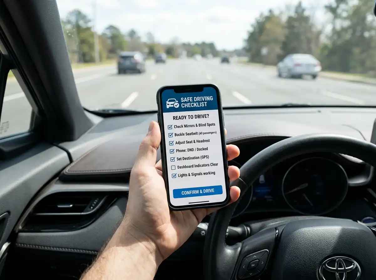 Hand holding smartphone